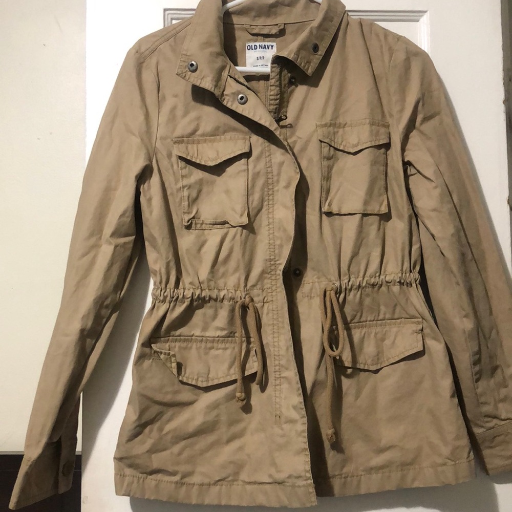 Tan khaki old navy jacket